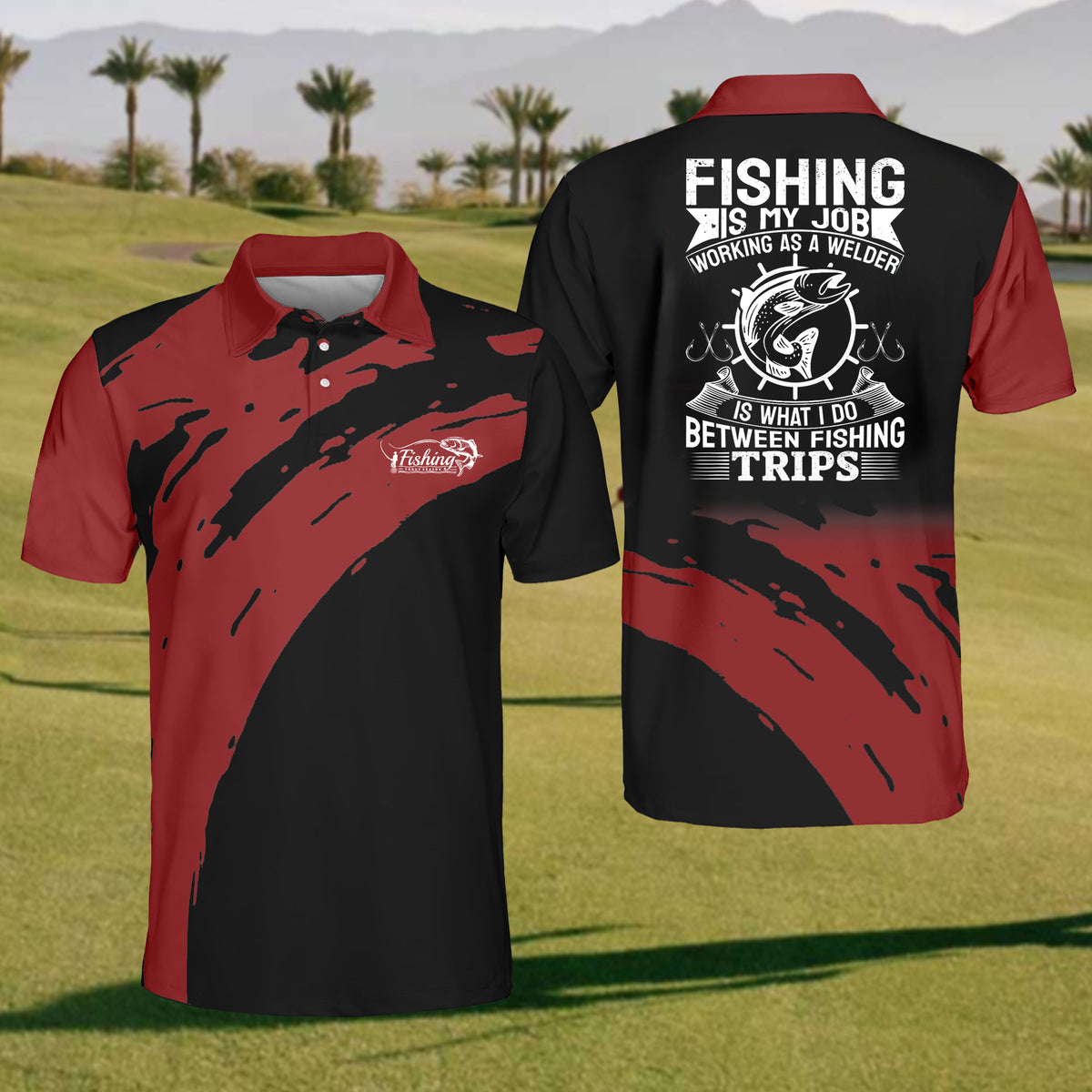 Men's Fishing Polo Shirt cozypantsus