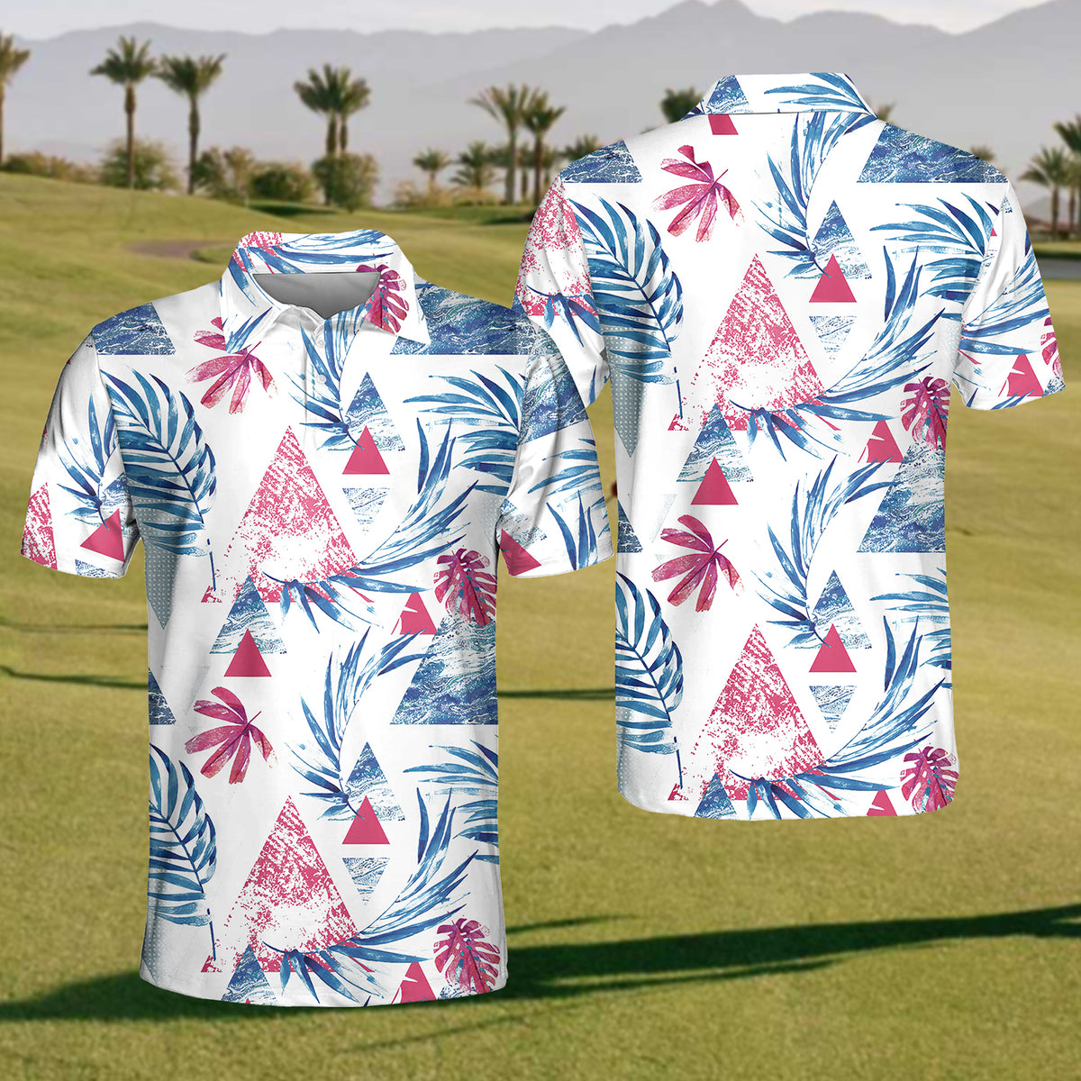 Floral Damask Garden Polo Shirt