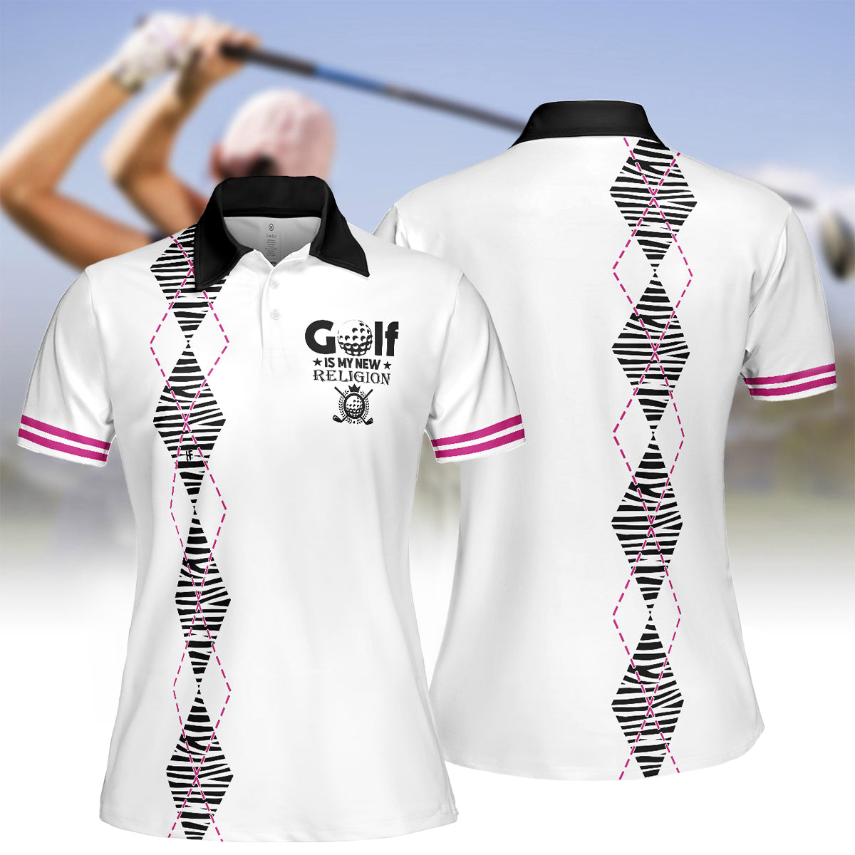 Women's golf short sleeve polo shirt cozypantsus