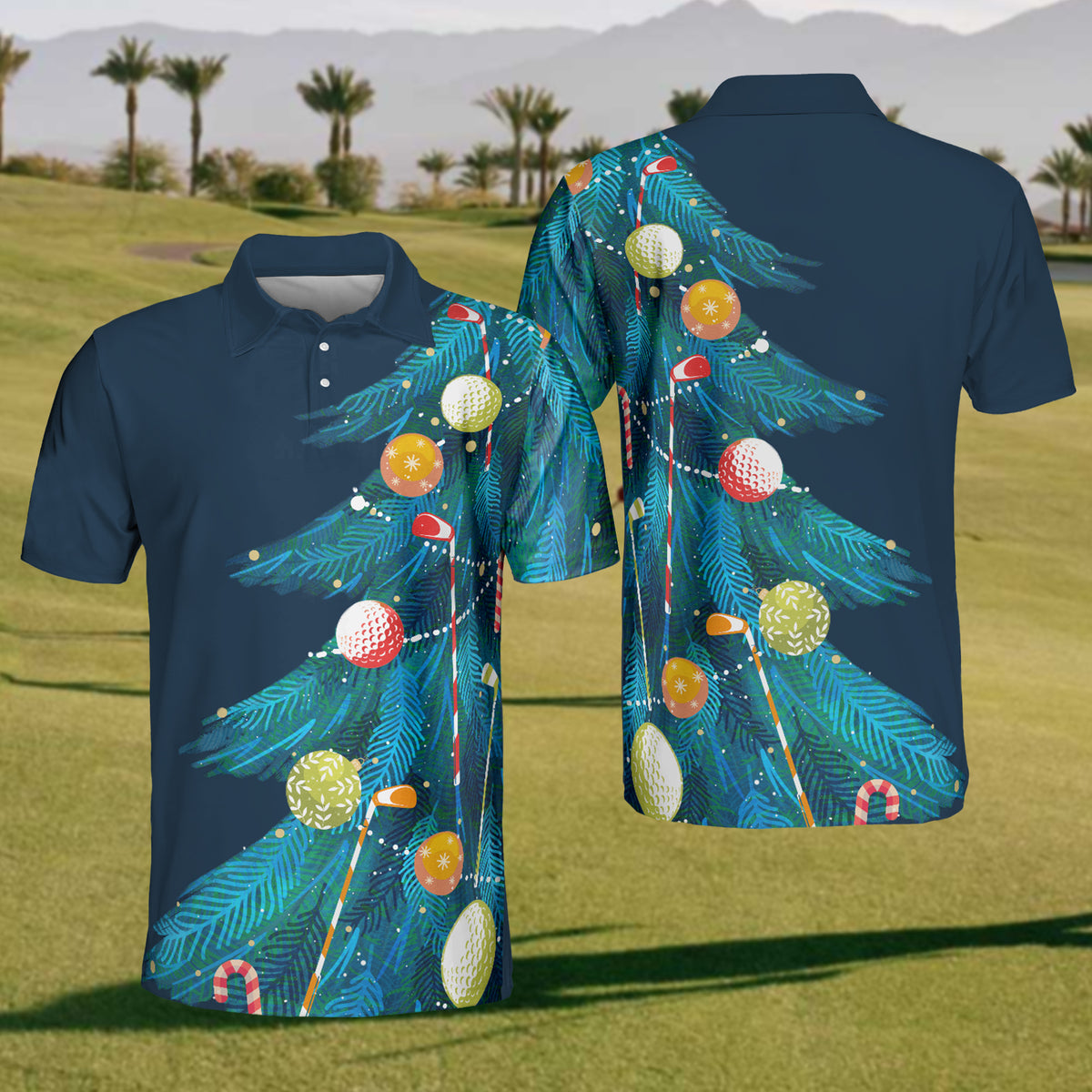 Christmas Golf Polo Shirts Mens Golf Polo Shirts Short Sleeve Christ