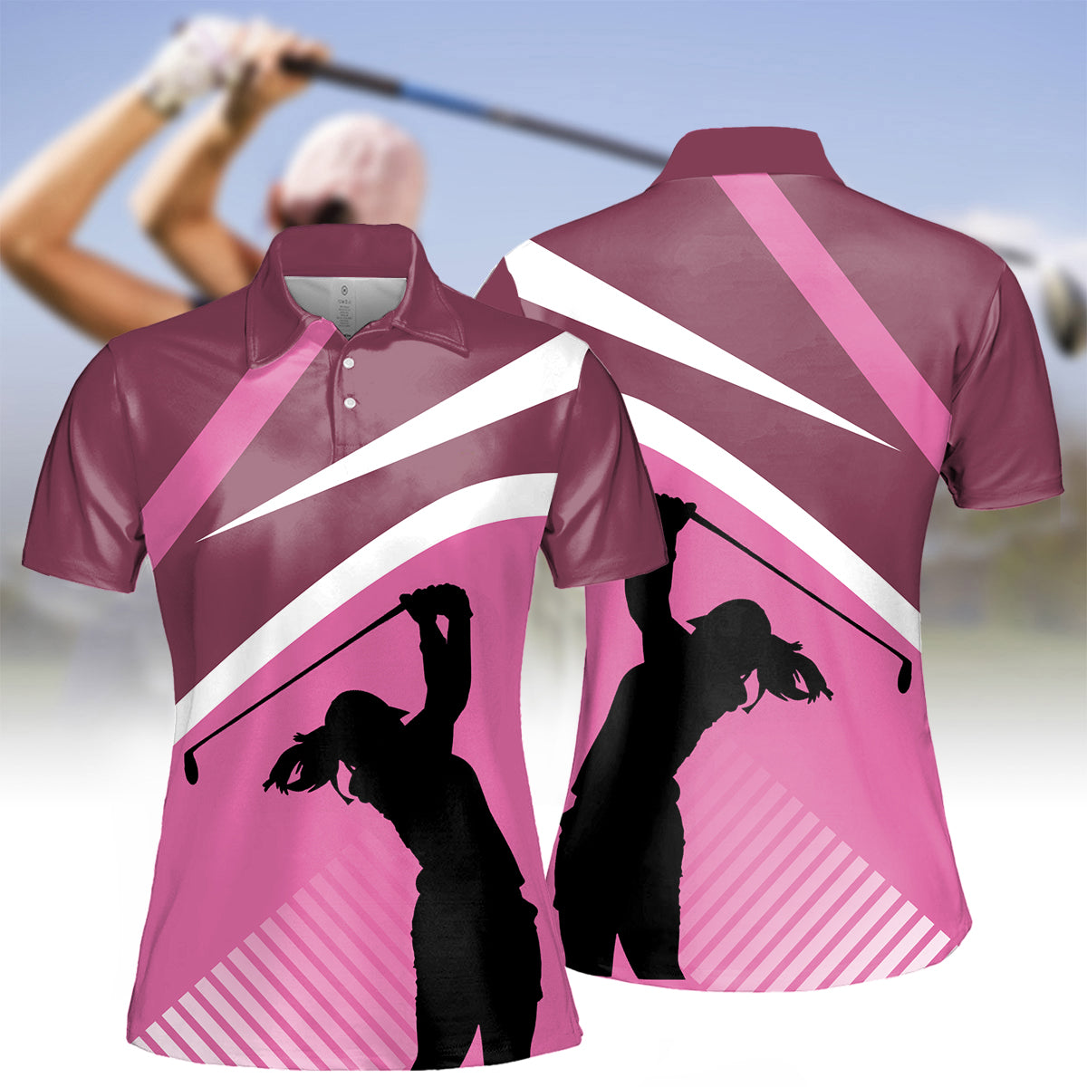 Pink Womens Golf Shirt cozypantsus